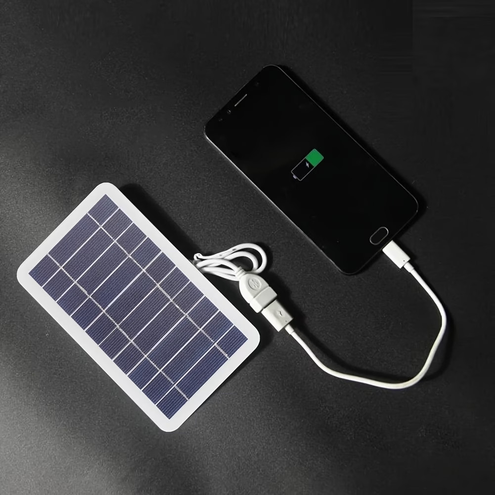 5V 2W Portable Solar Panel USB Fast Charger for Phones, Power Banks & Cameras