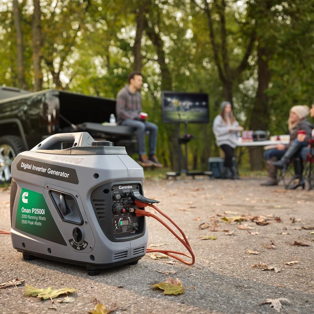 Cummins Onan P2500i Portable Digital Inverter Generator, 2200 Running Watts w…