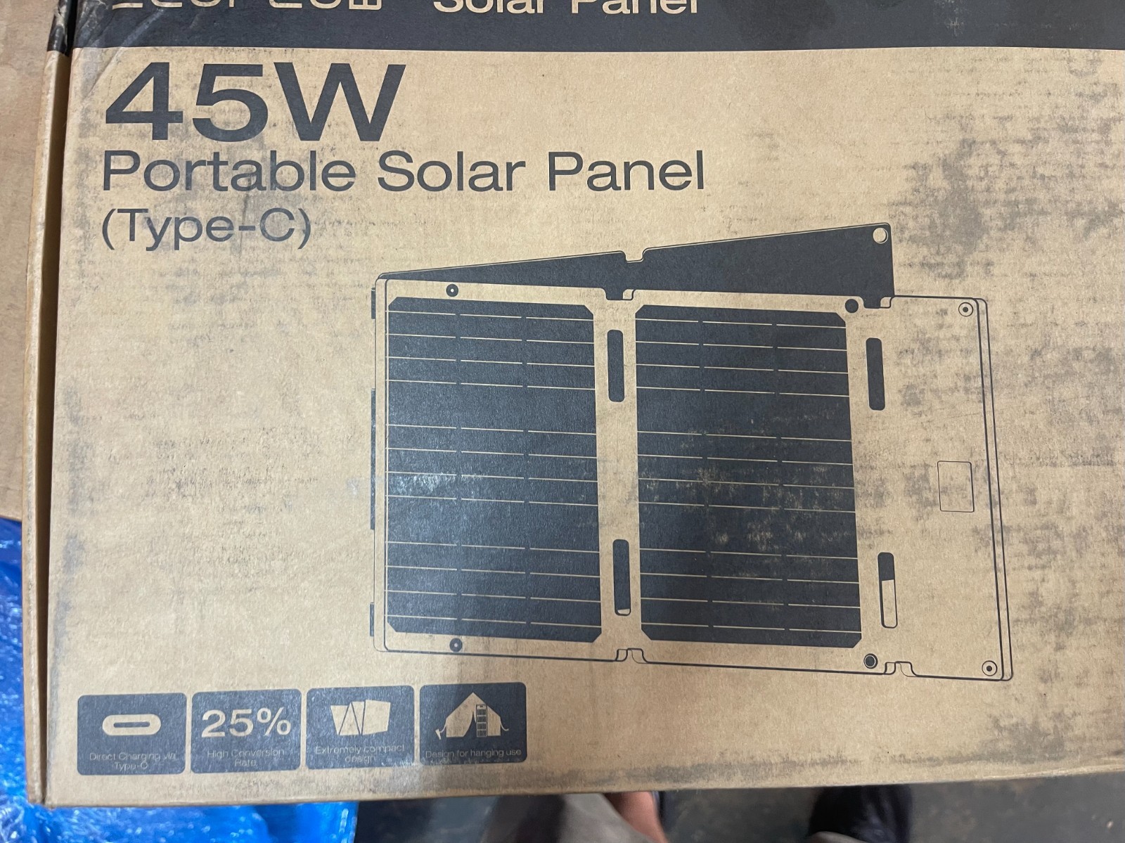 EcoFlow Type-C 45W Portable Solar Panel Foldable Power Station USB XT60i
