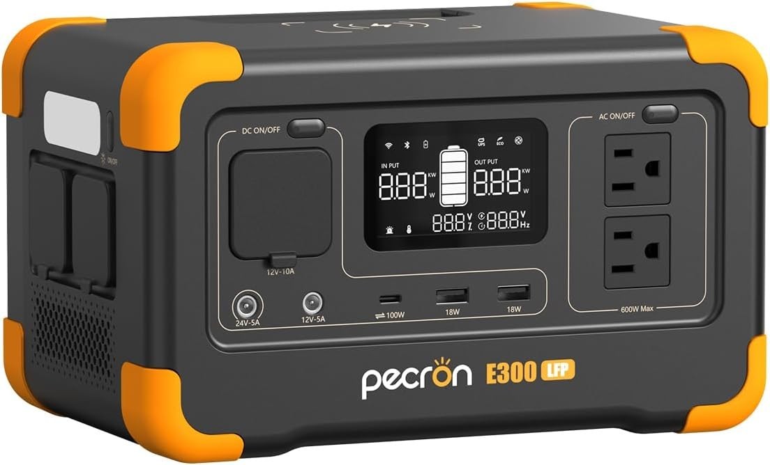 Compact E300LFP Power Station – Fast Charge 288Wh for All Your Essential Devices