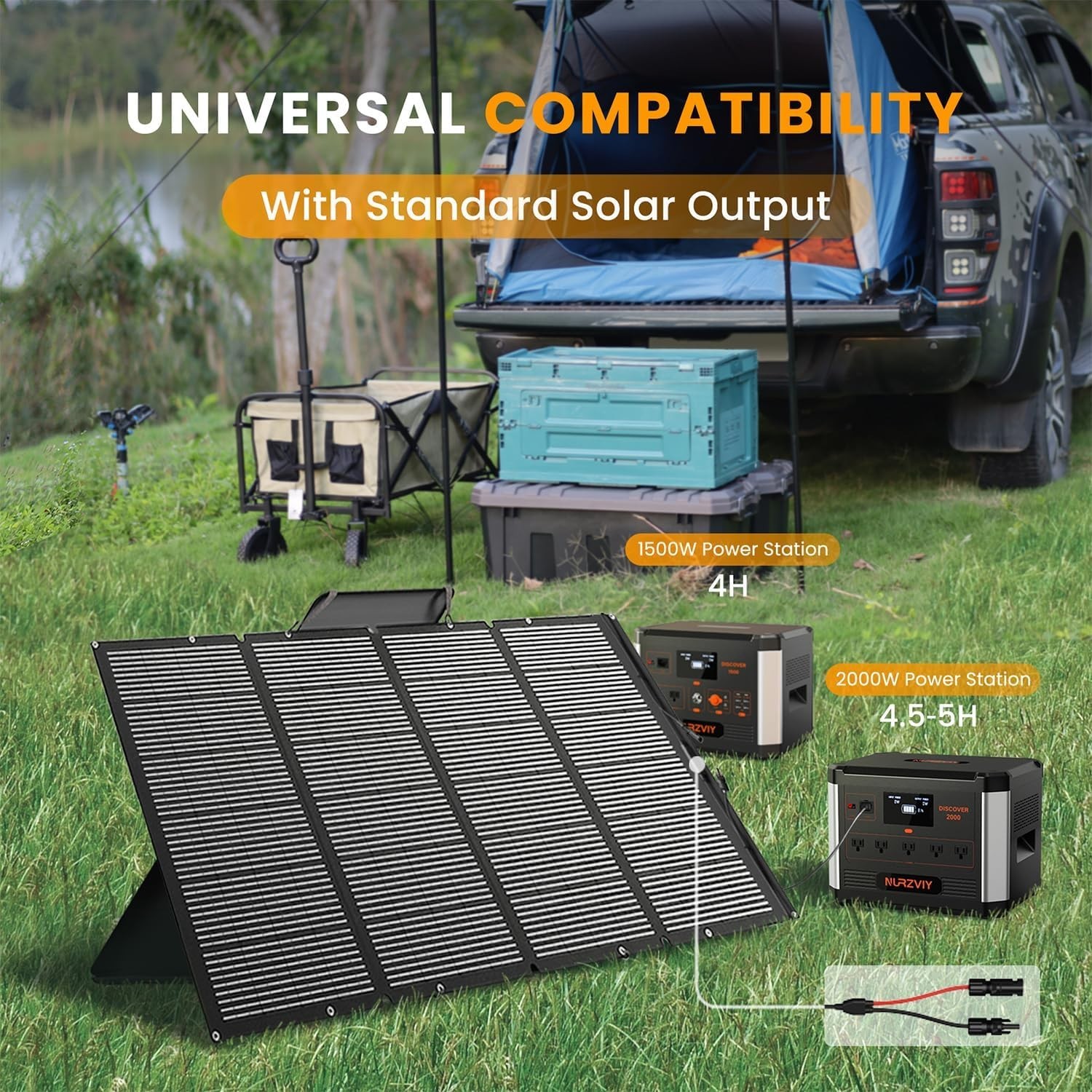 400W Foldable Solar Panel with Adjustable Stand – Ultimate Portable Charger