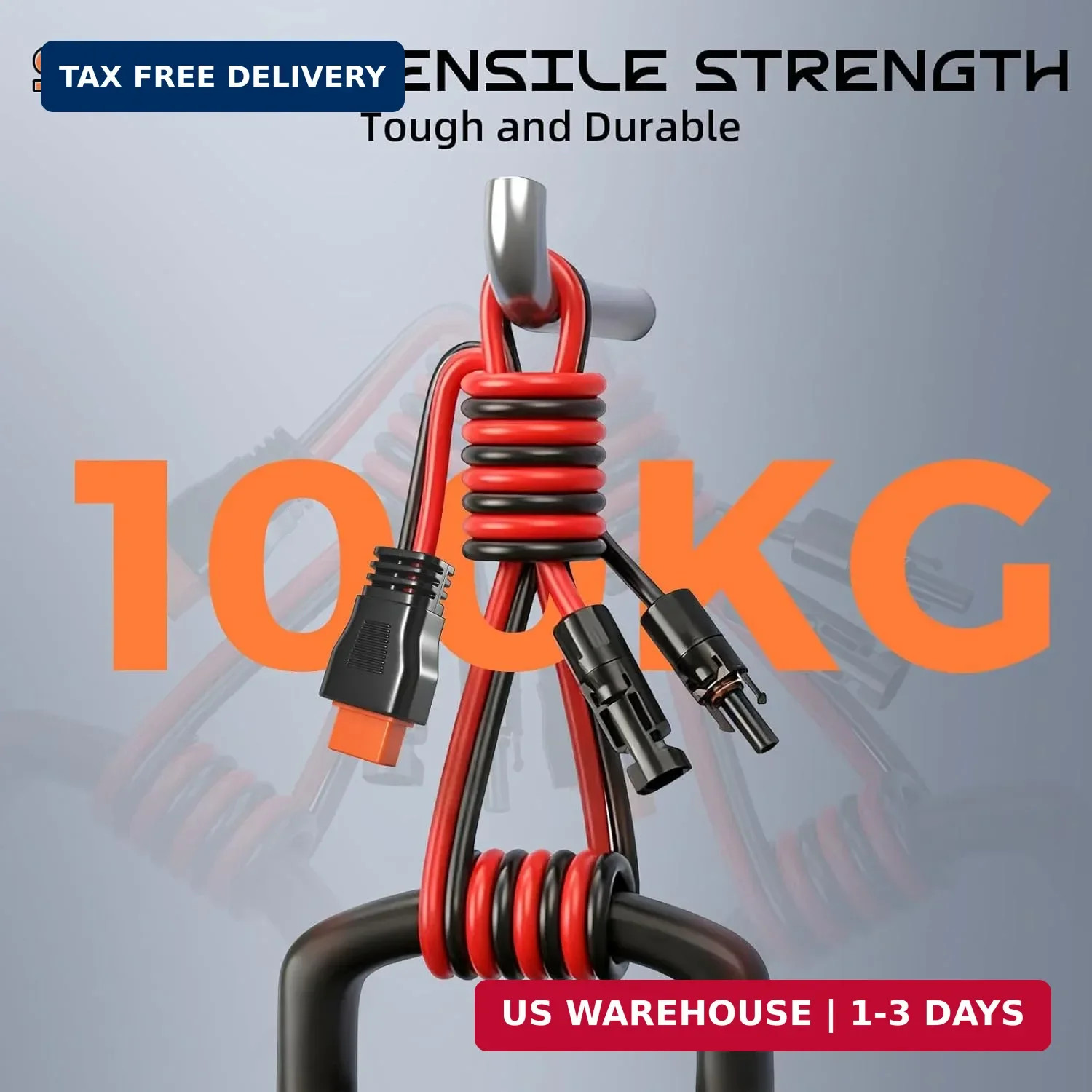 10AWG 10FT Solar to XT60i Cable, Gibbab 3 10 25FT Solar Panel Connector to XT60i
