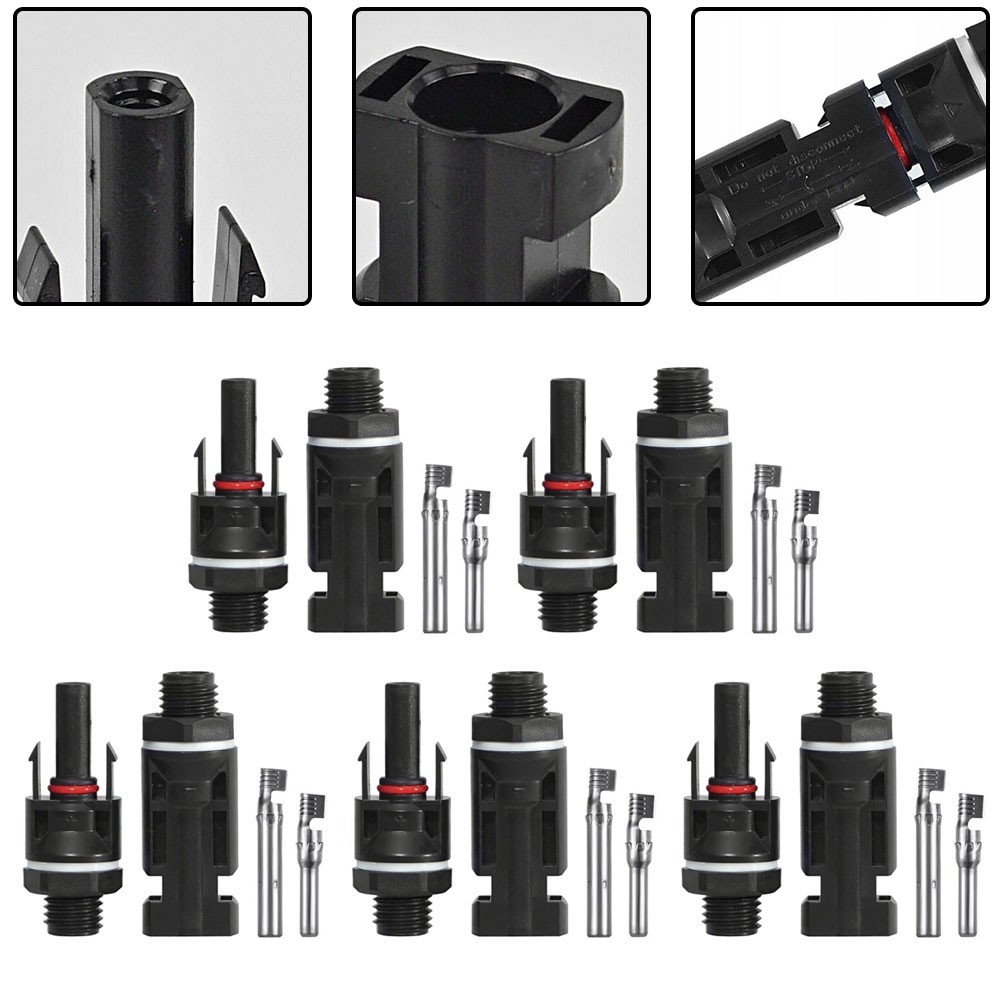 Photovoltaic Connectors Coupling Power 5 Pairs Connector Inside And Outside