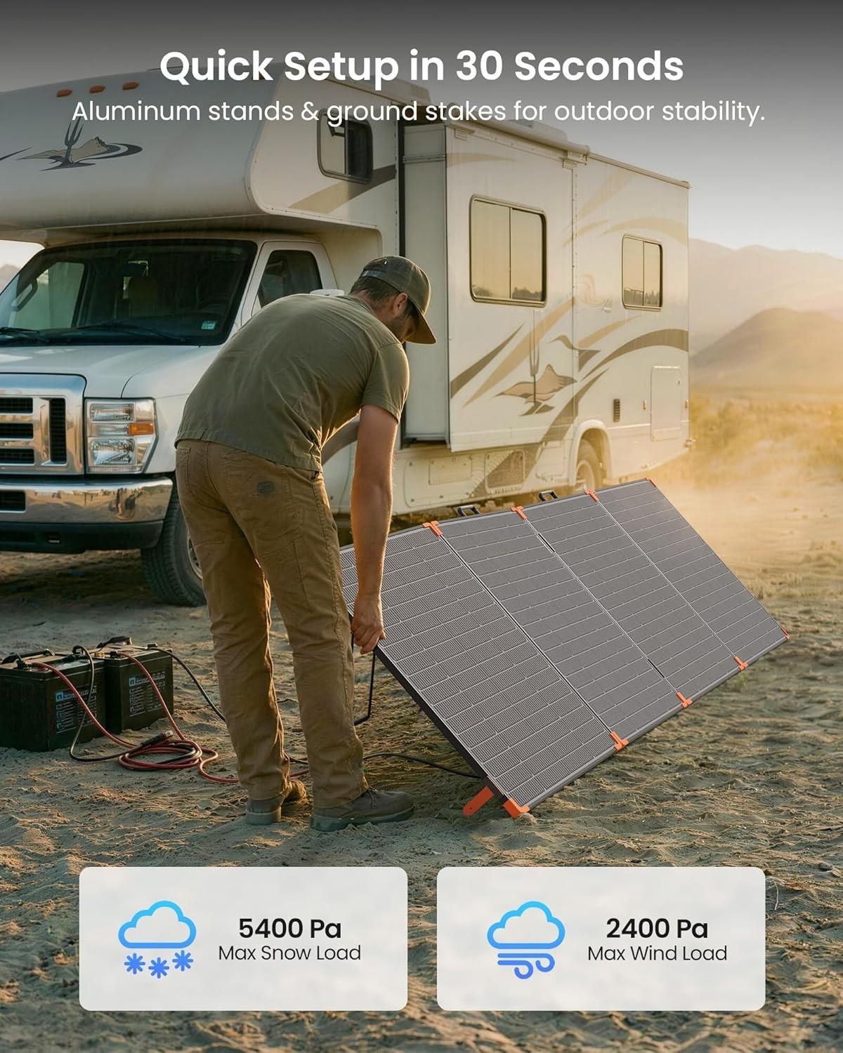 Lightweight 450W Portable Solar Panel – N-Type 16BB Technology for Lasting Power