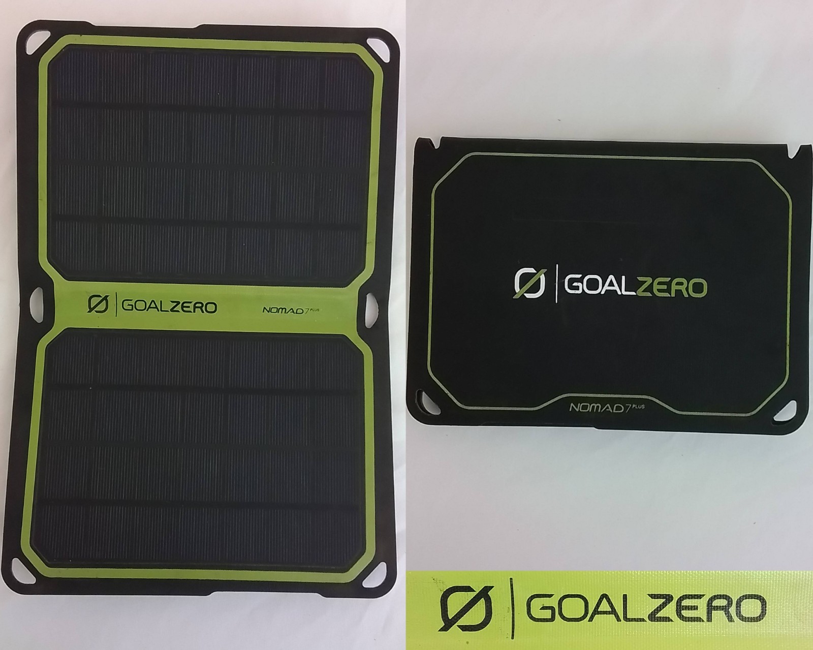 Goal Zero Nomad 7 Portable Solar Panel Missing Batteries Tested Working #J4155