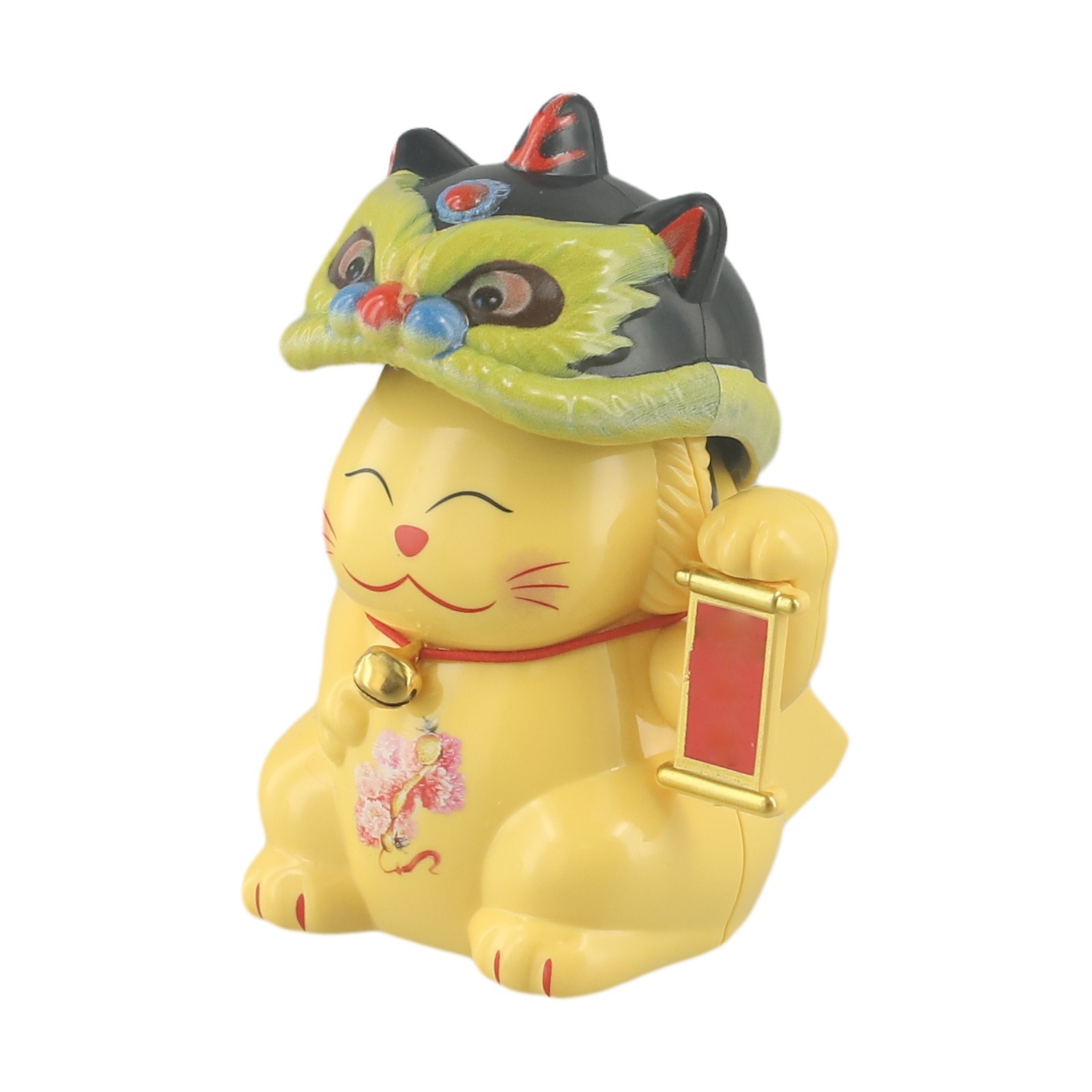 Auspicious Automatic Nodding Lucky Cat Decoration for Homes or Offices