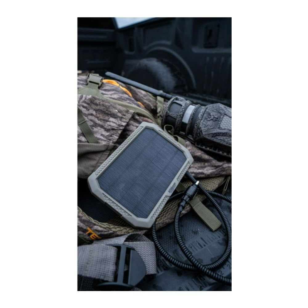 12V Solar Battery Pack with 3000 mAh, Rechargeable for Wireless Trail Cameras
