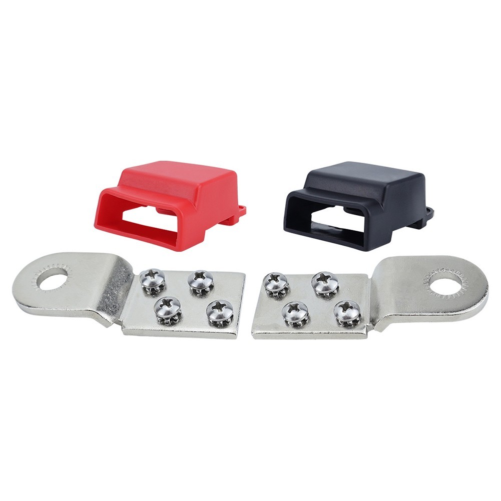 Tinned Copper Battery Terminal Mounting Bars Compatible with #8 Screws