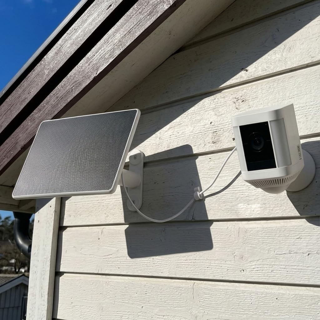 6W Solar Charger for Ring Stick Up Cam & Spotlight Cam, 360° Bracket, 10ft Cable