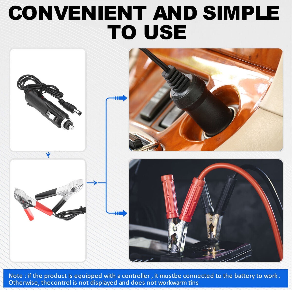 30W Solar Panel 12V Trickle Charger Battery Charger Kit Maintainer Boat Car RV