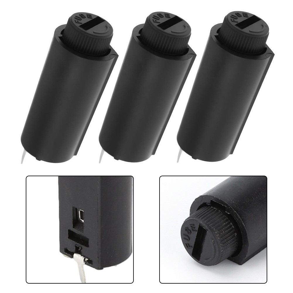 Fuse Holder 5x20mm 250V 10A Vertical Type for Electronic Control Systems