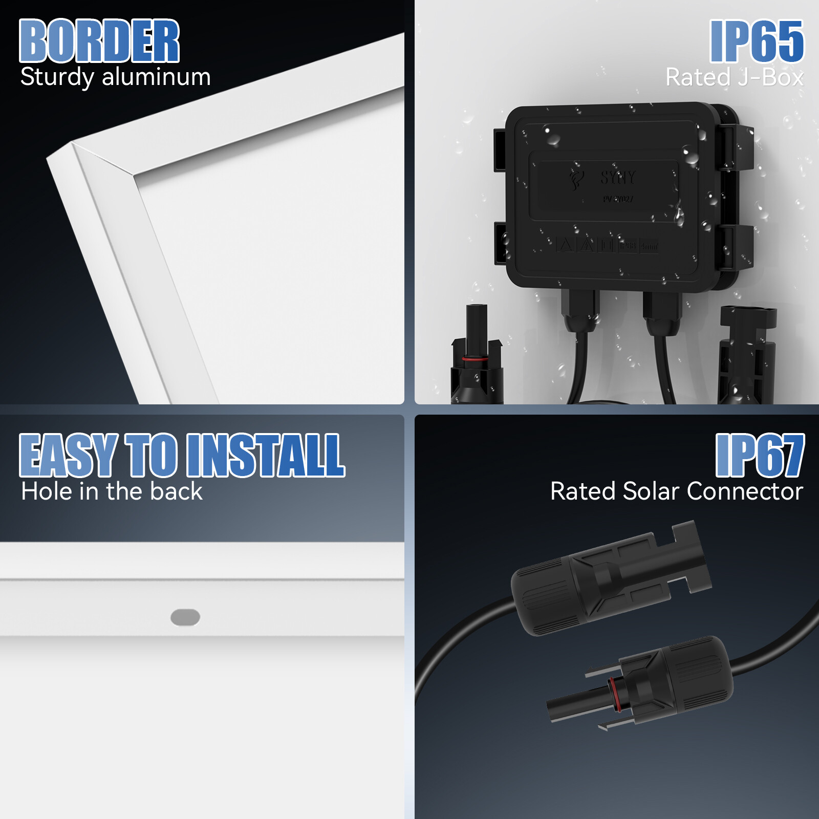 18BB 200W 400W 1000W 12V Solar Panel Mono Battery Charge RV PV Home Off-Grid US