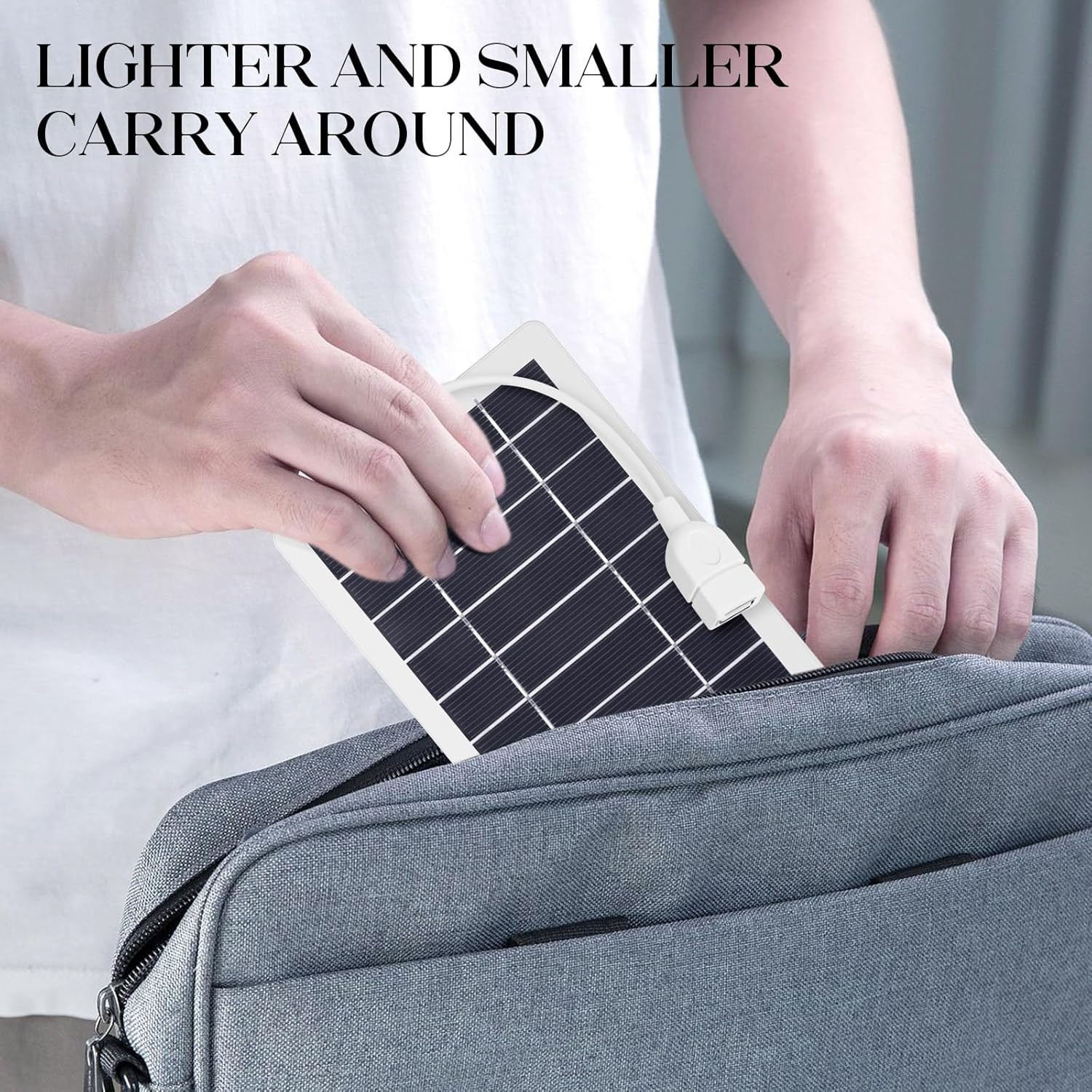 USB Solar Panel Charger,2Pcs Portable Solar Panel Kit for Camera, Cell Charging