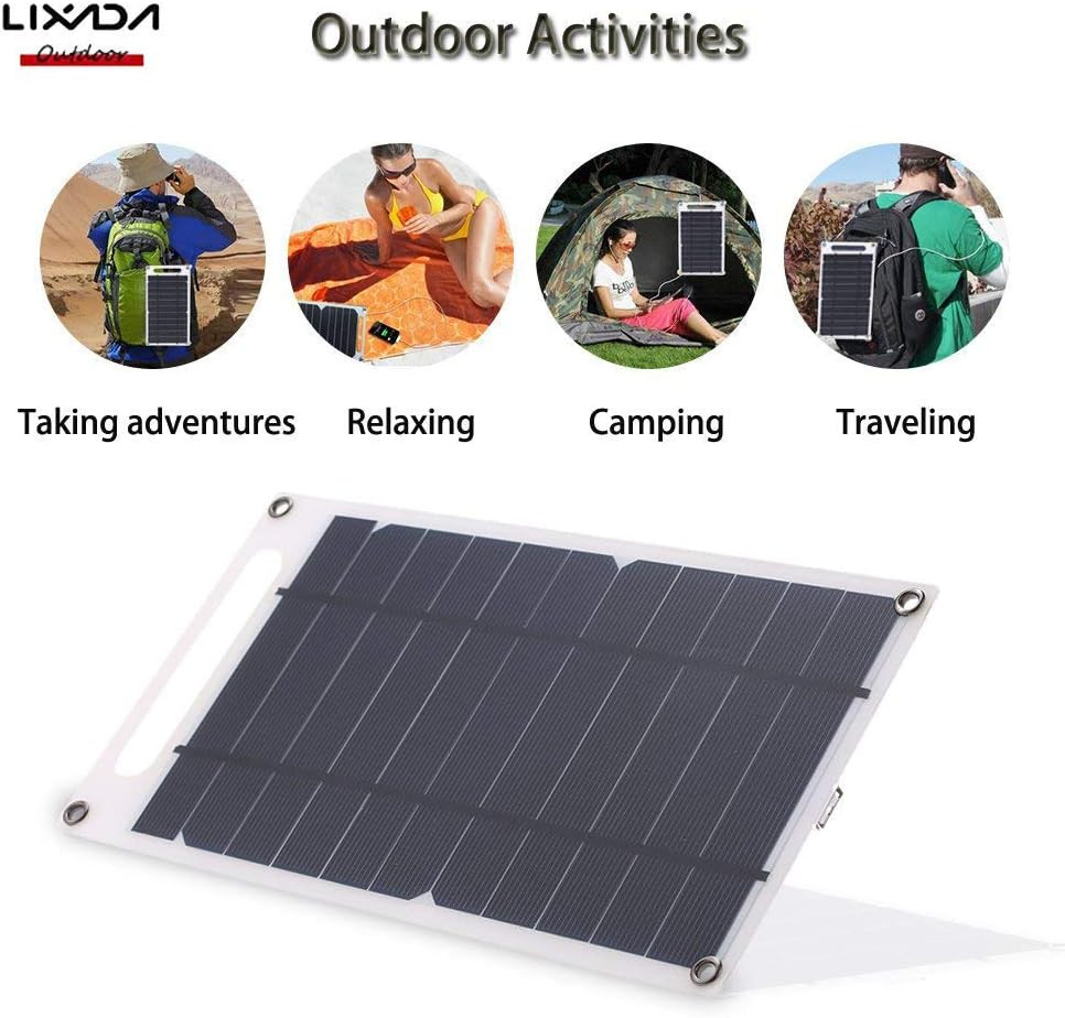 Solar Panel Charger USB Port Portable High Power Paper Shaped Monocrystalline Si