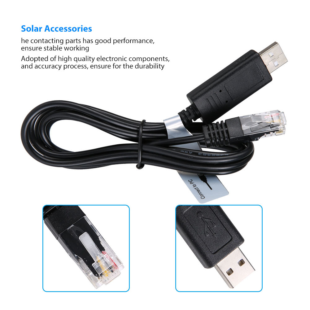 Solar Accessories 1.5M PC Communication Cable for Solar Controller