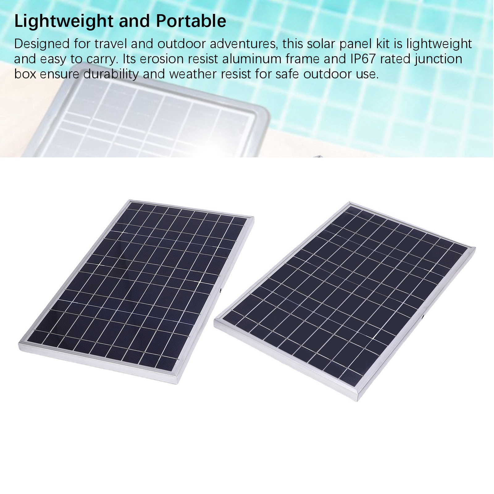 1-200W Solar Panel Kit With Charger Controller For RVs Boats Travel Camping