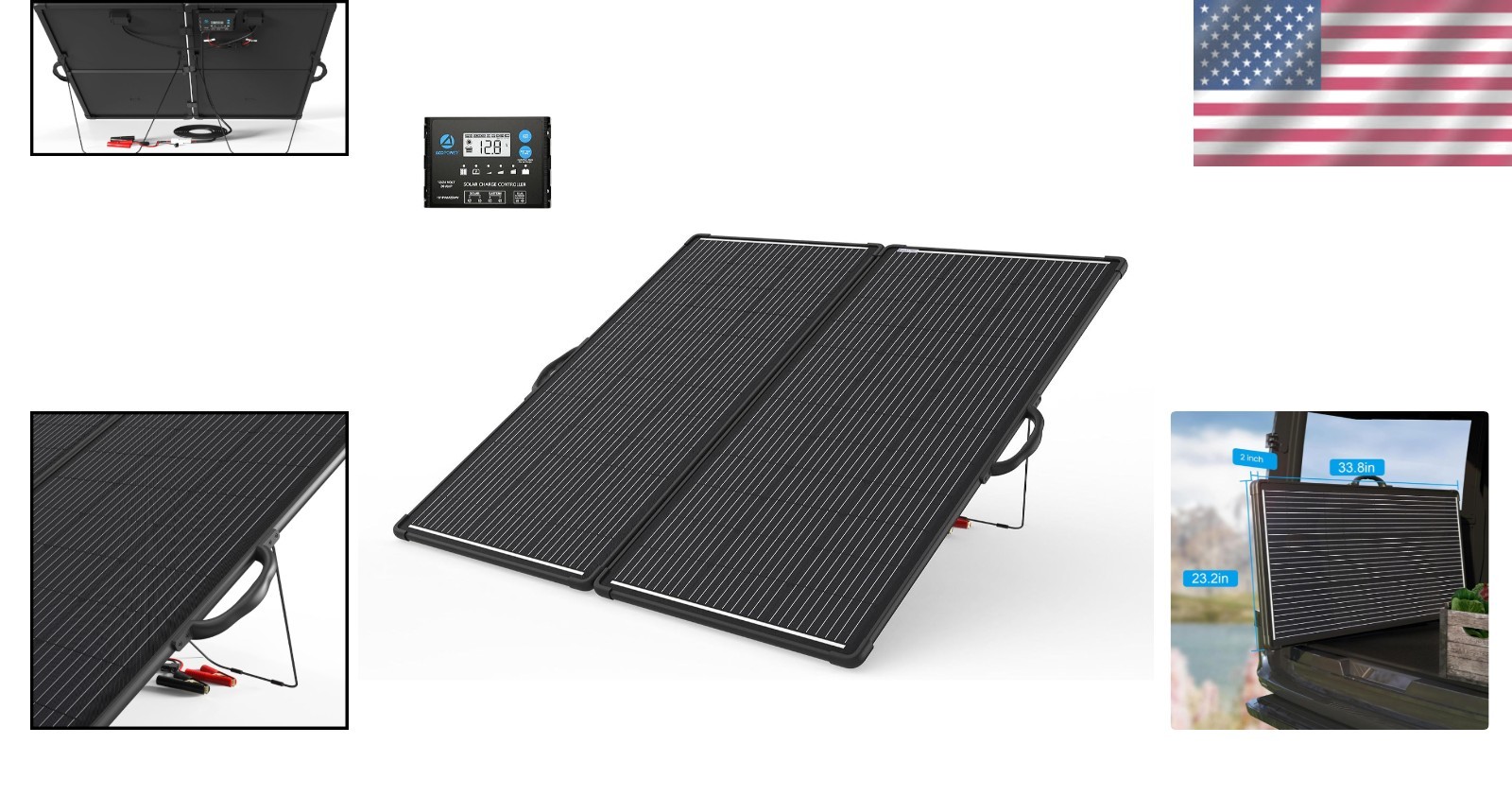 Versatile 200W Solar Panel Kit with 20A Controller – Perfect for RVs and Camping