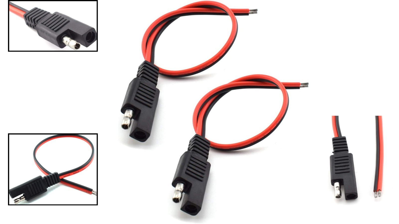 Professional 18AWG SAE Solar Extension Cable – 10A, Ideal for Indoor/Outdoor