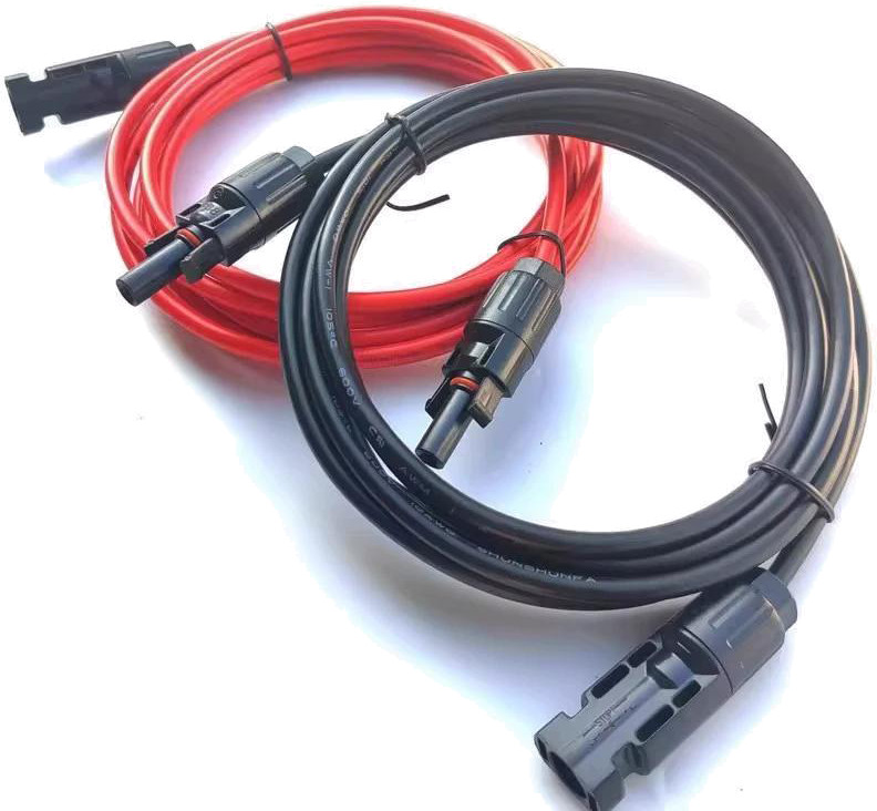 50FT 10 AWG Solar Panel Extension Cable PV Wire Solar Connectors Pair 6mm²