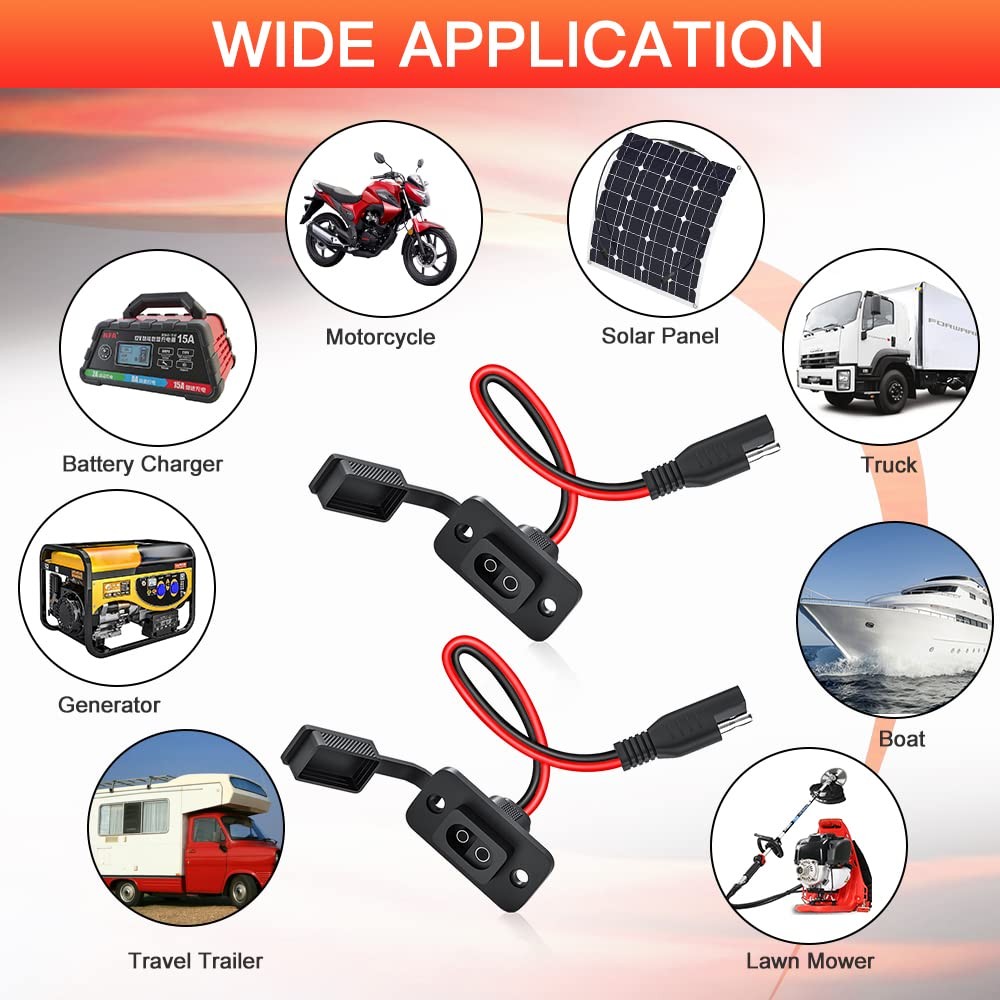 Rectangular Connector Power Socket Sidewall Port, Weatherproof Quick Connecto…