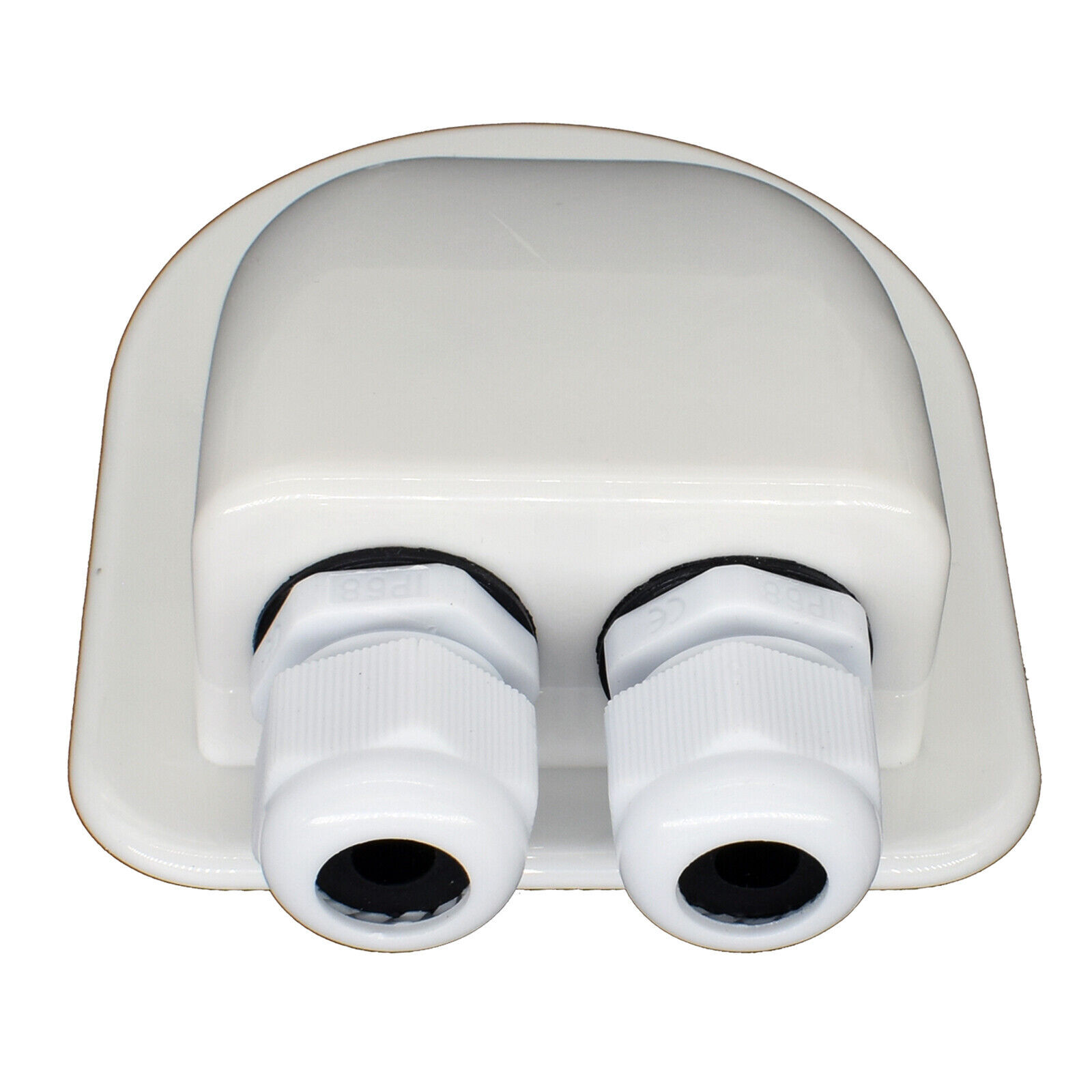 2pcs Double Wire Cable Entry Gland RV Caravan Roof Solar Boat Panel Junction Box