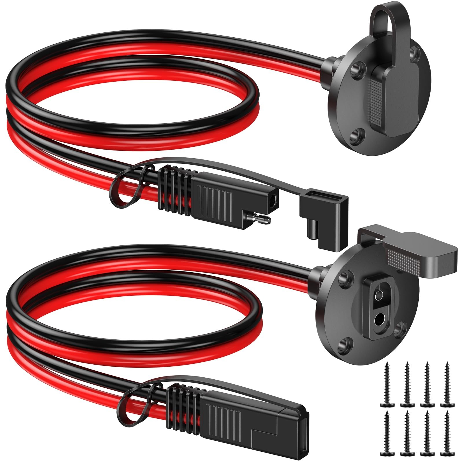 SAE Connector Power Socket Sidewall Port, 10AWG Cable Weatherproof Cable Quic…