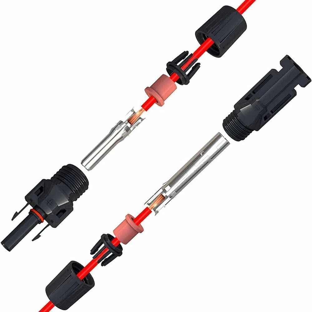 10Set Male Female Wire Cable Connector Set Solar Panel Waterproof Connector