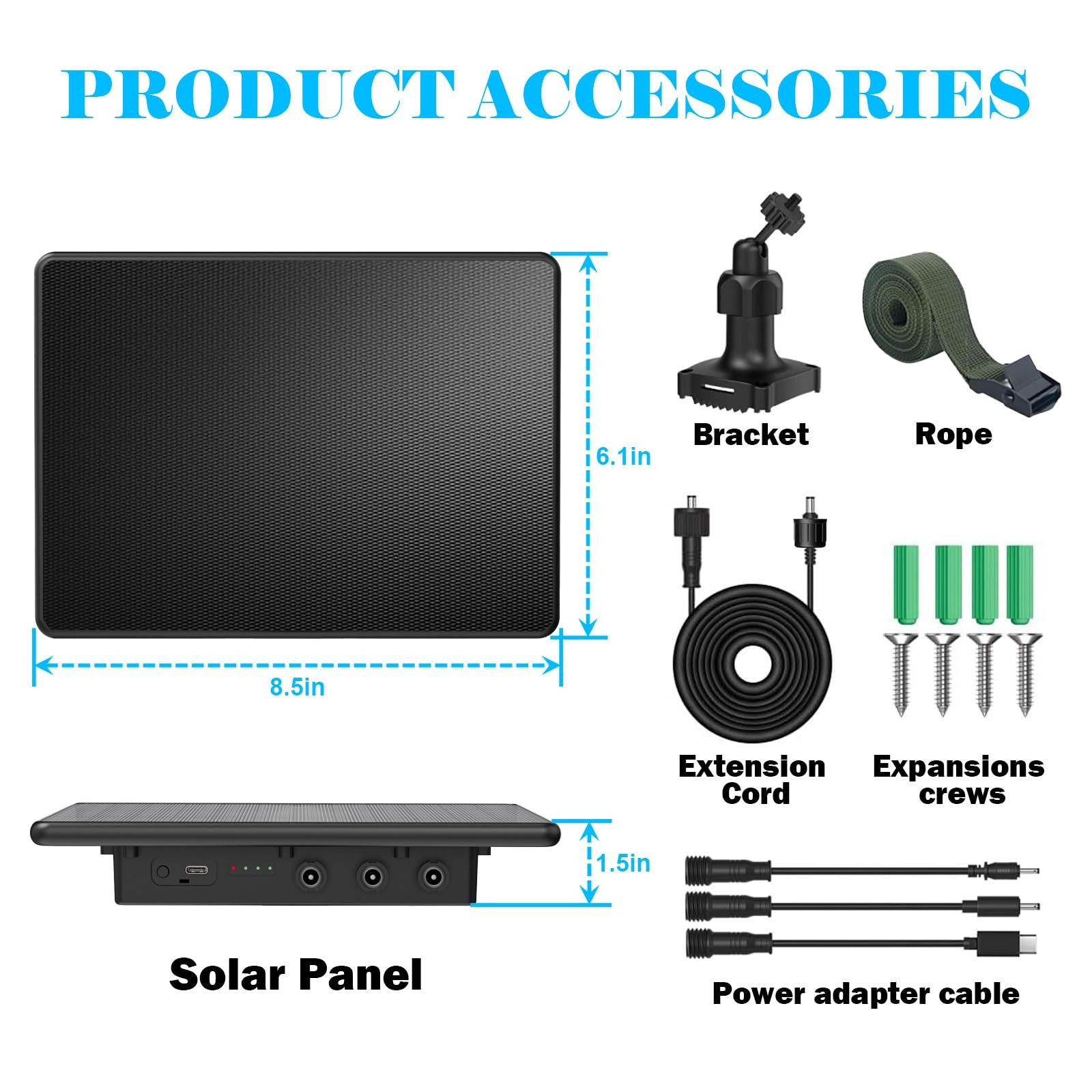 Zonkasion 6W Solar Panel Charger 4000mAh