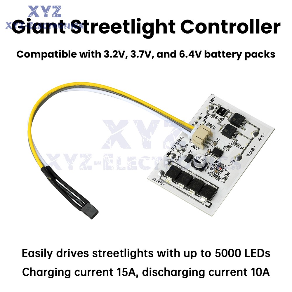 Solar Street Light Controller Circuit Board 3.2V 3.7V 6.4V7.4V Stepless Dimming