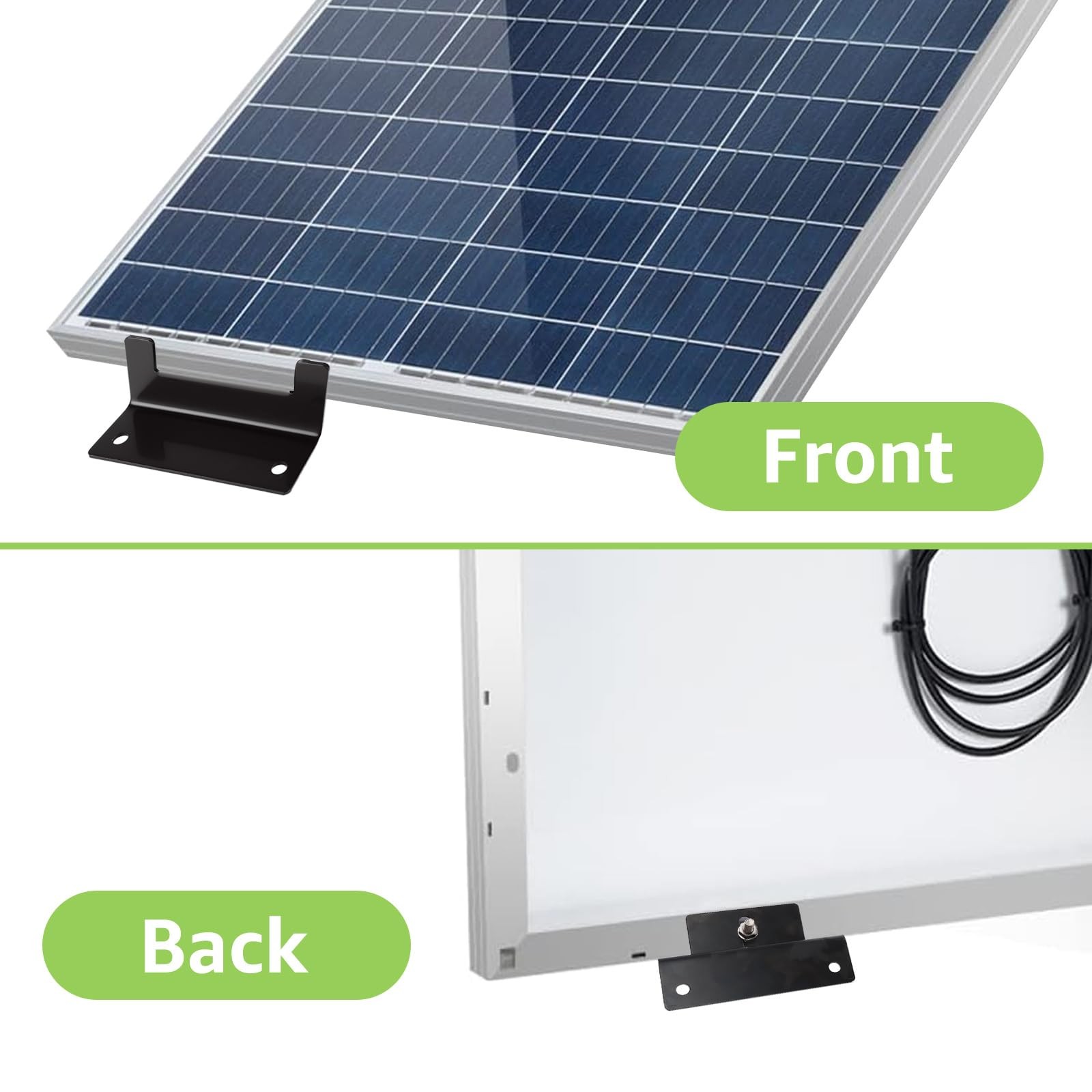 16PCS Solar Panel Mounting Brackets Black Solar Panel z Brackets Lightweight …