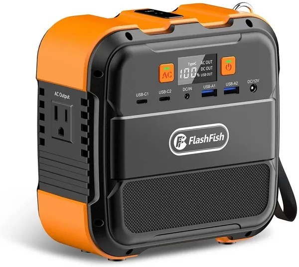 120W Portable Power Station 98Wh Solar Generator Backup Battery AC DC USB Type-C