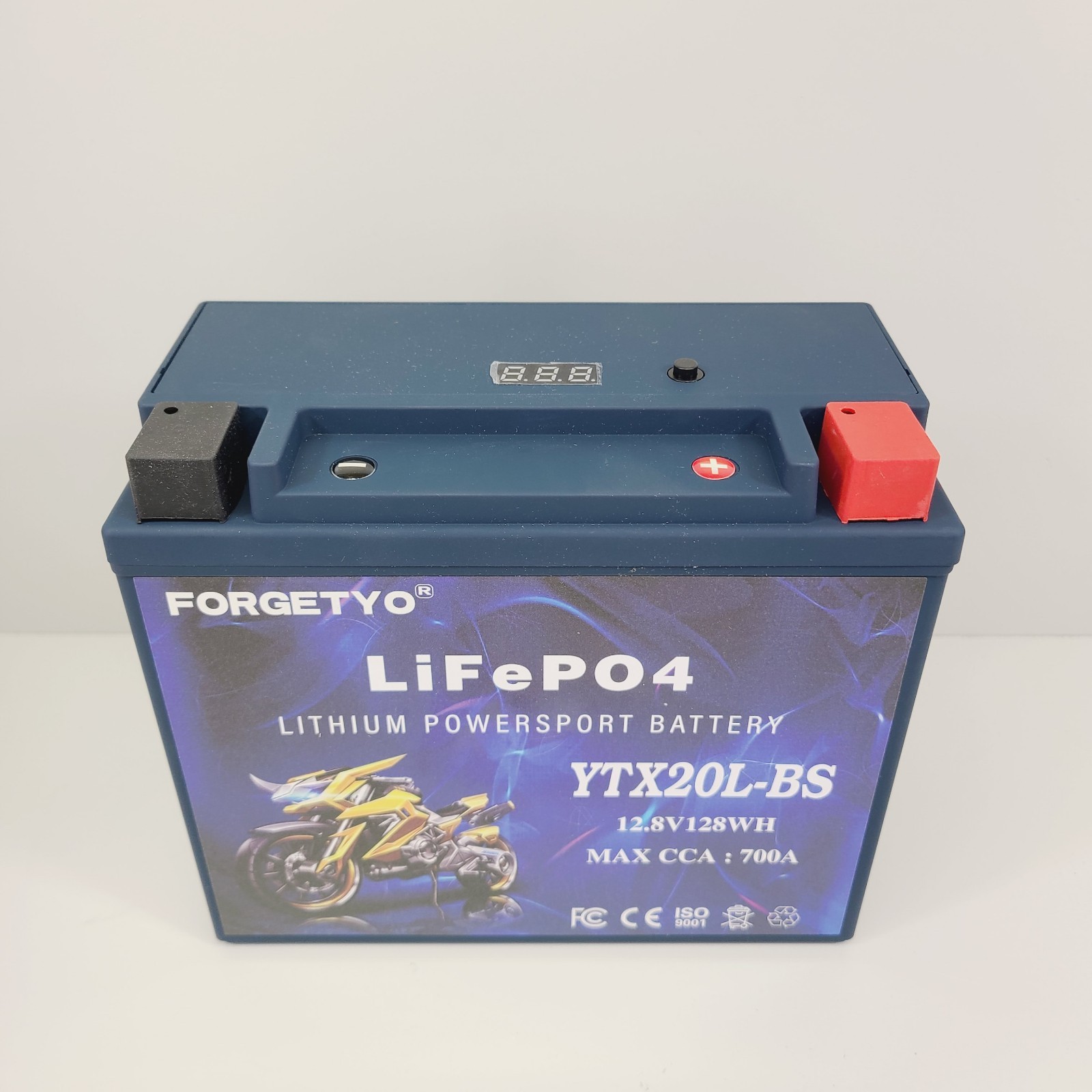 YTX20L-BS Motorcycle 10AH Lithium Battery Blue LiFePO4 700A ATV Jet Ski 10AH