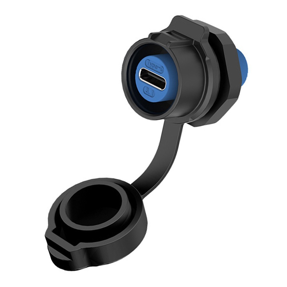 Type-C Female Socket 5A High Current Rating 1900 Mating Cycles -40C To 80C Range