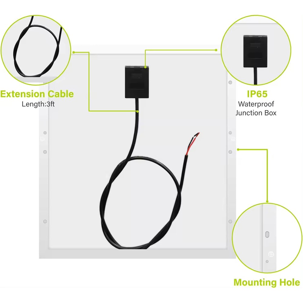 Solar Panel Kit 20W 18V Solar Battery Trickle Charger Maintainer Smart Controlle