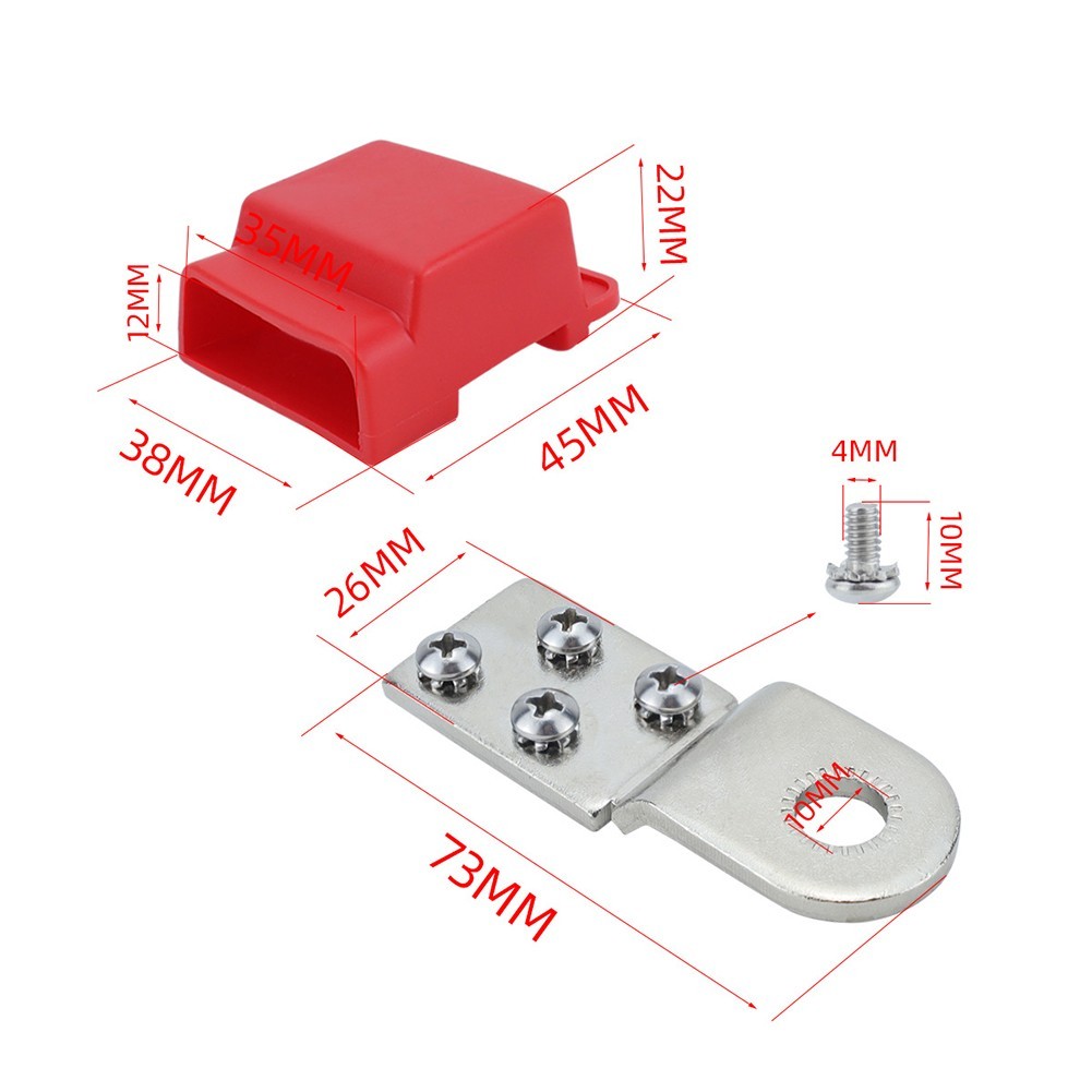 Tinned Copper Battery Terminal Mounting Bars Compatible with #8 Screws