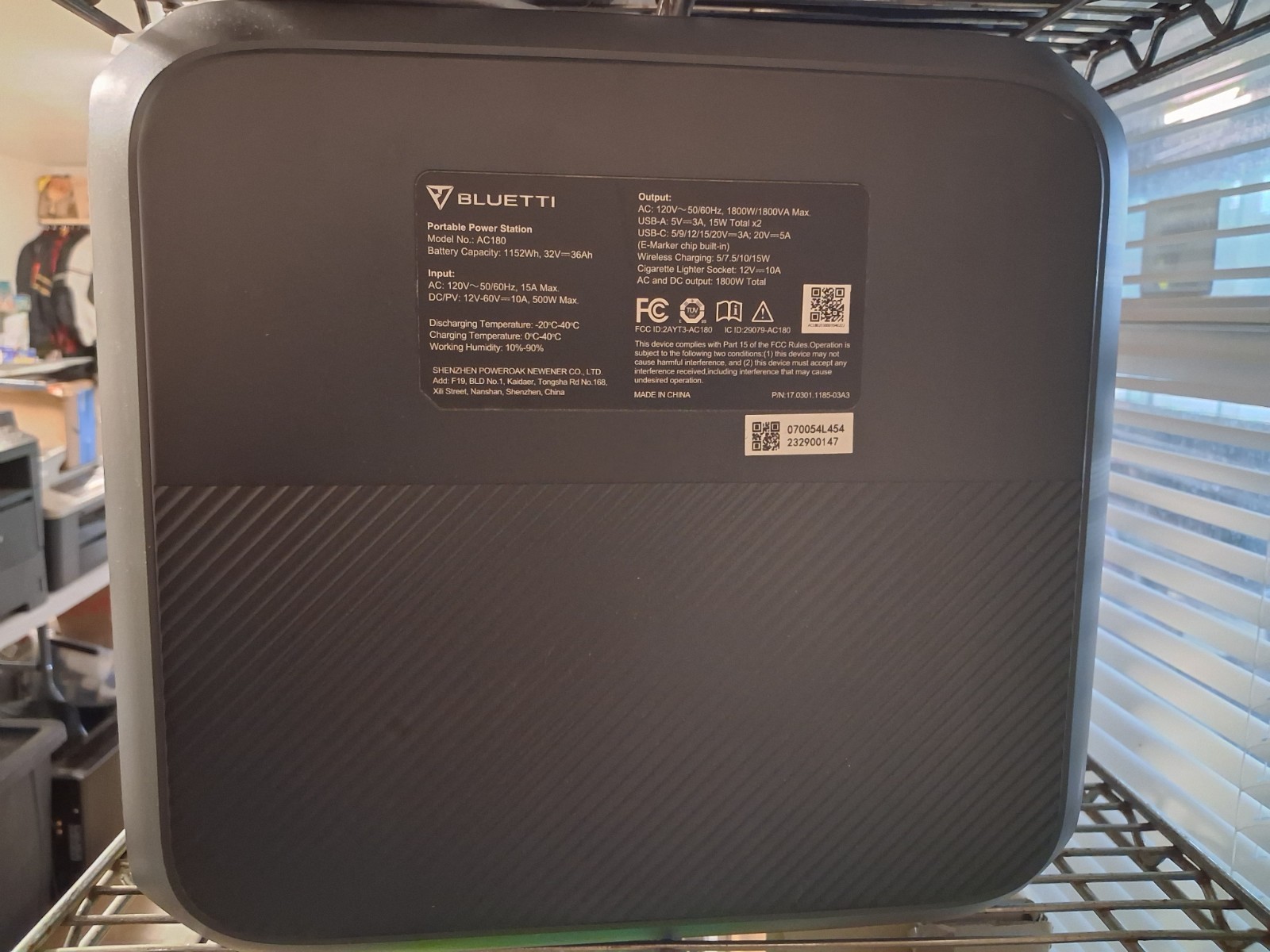 BLUETTI AC180 1800W 1152Wh Portable Power Station Solar Generator for Off-grid