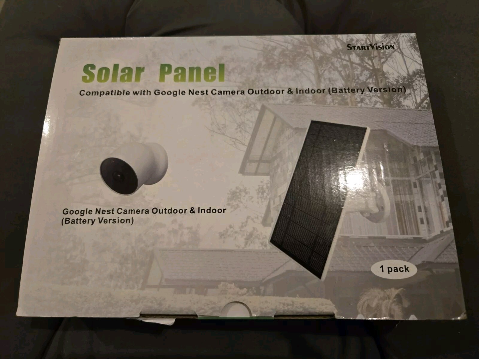 6W Solar Panel Compatible with Google Nest Camera Outdoor & Indoor Battery Solar