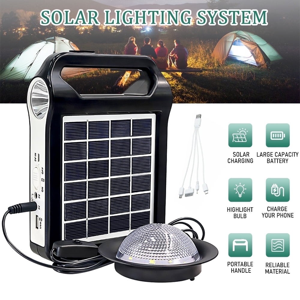 Portable Power Station Solar Generator Panel Power Bank Outlet Camping Emergency
