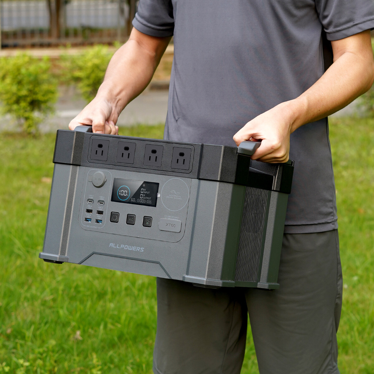 ALLPOWERS 2400W Portable Power Station Generator RV With 2X 140W Solar Panel