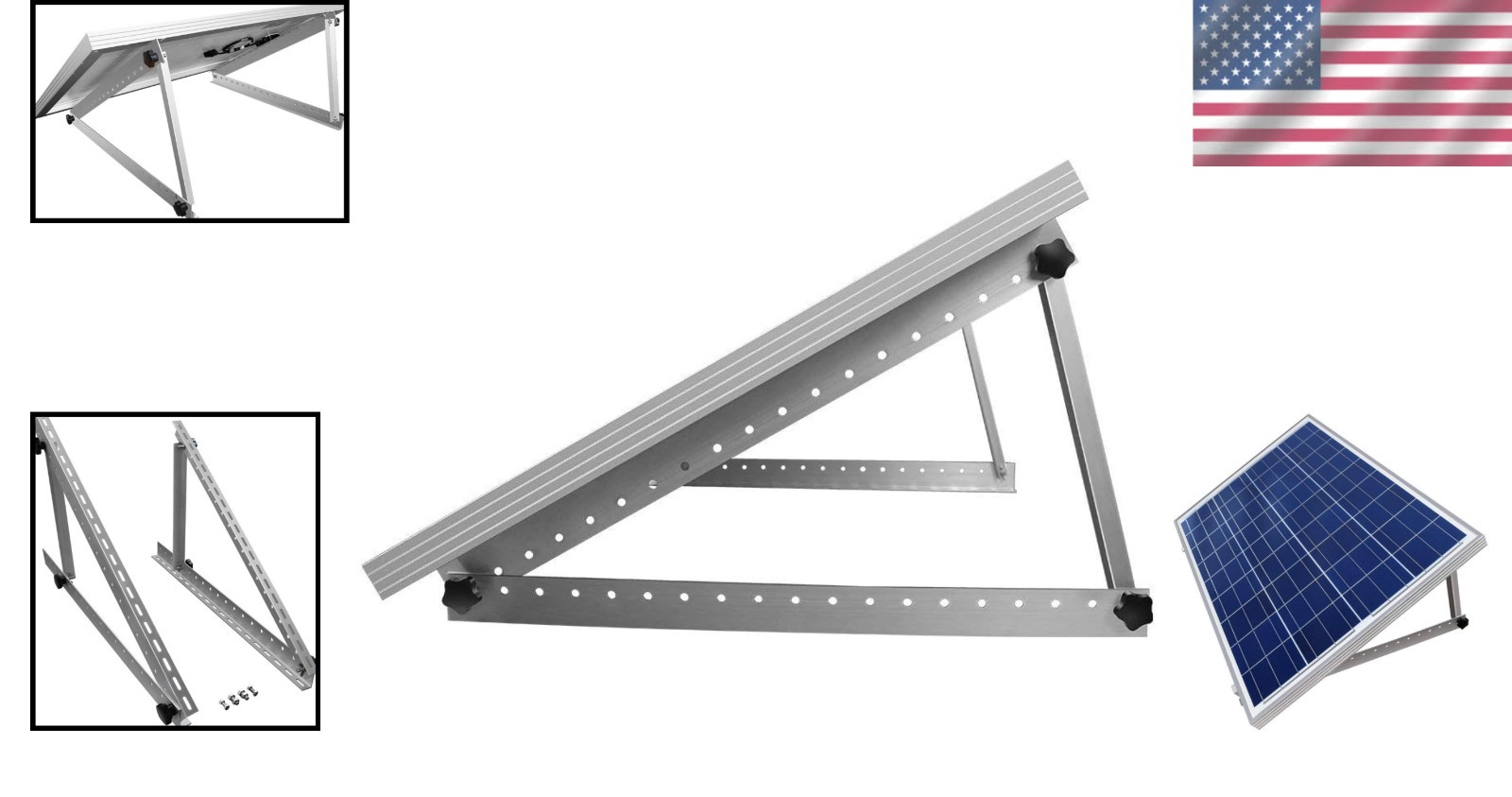 Solar Panel Mount Brackets for RV, Roof, Boat//