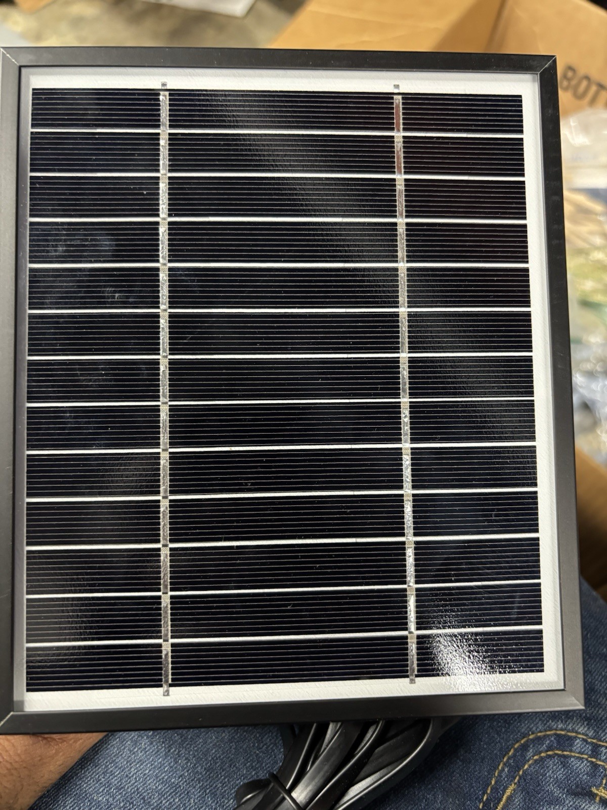 iTodos Solar Panel Charger 3 Pack Outdoor Waterproof Solar Panels Black