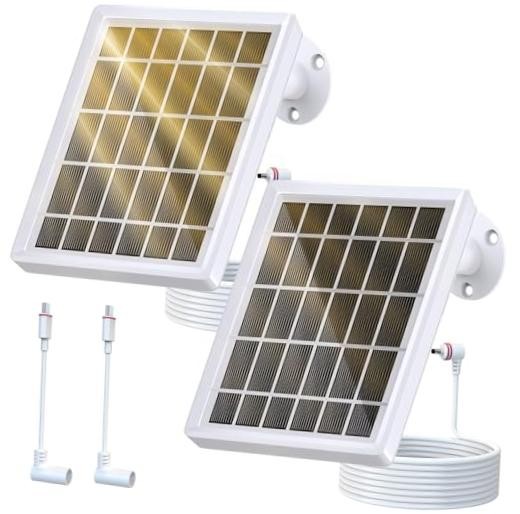 Solar Panel Charger for Ring Camera，Spotlight Cam Plus/Pro and Stick Up Cam