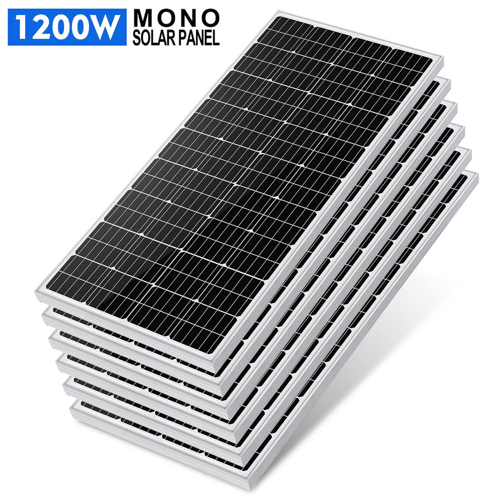 1200w Watt Solar Panel System off Grid Complete 12v Volt for Household Apply US