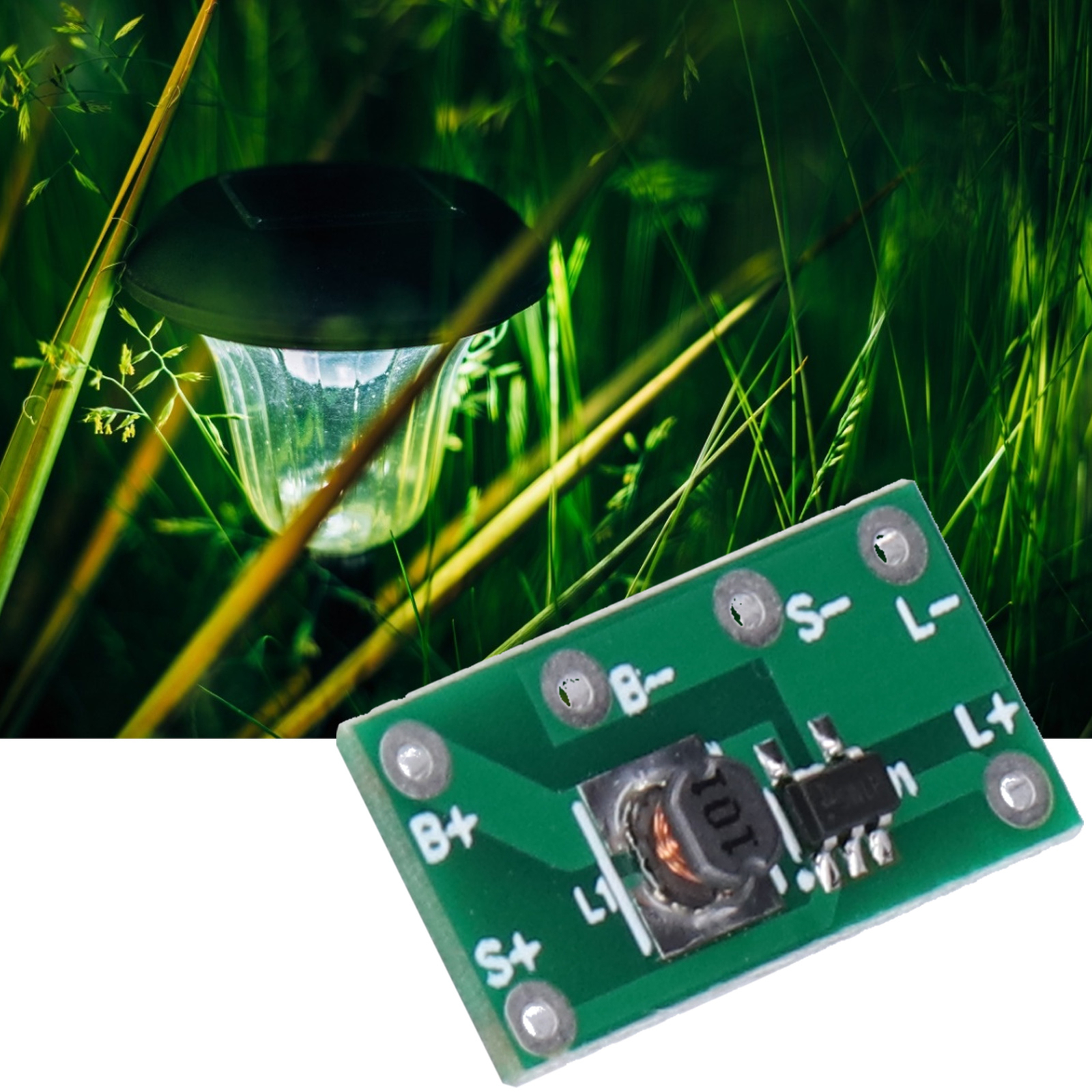 10pcs Solar Lamp Stud Light Circuit Board Solar Controller Board Module