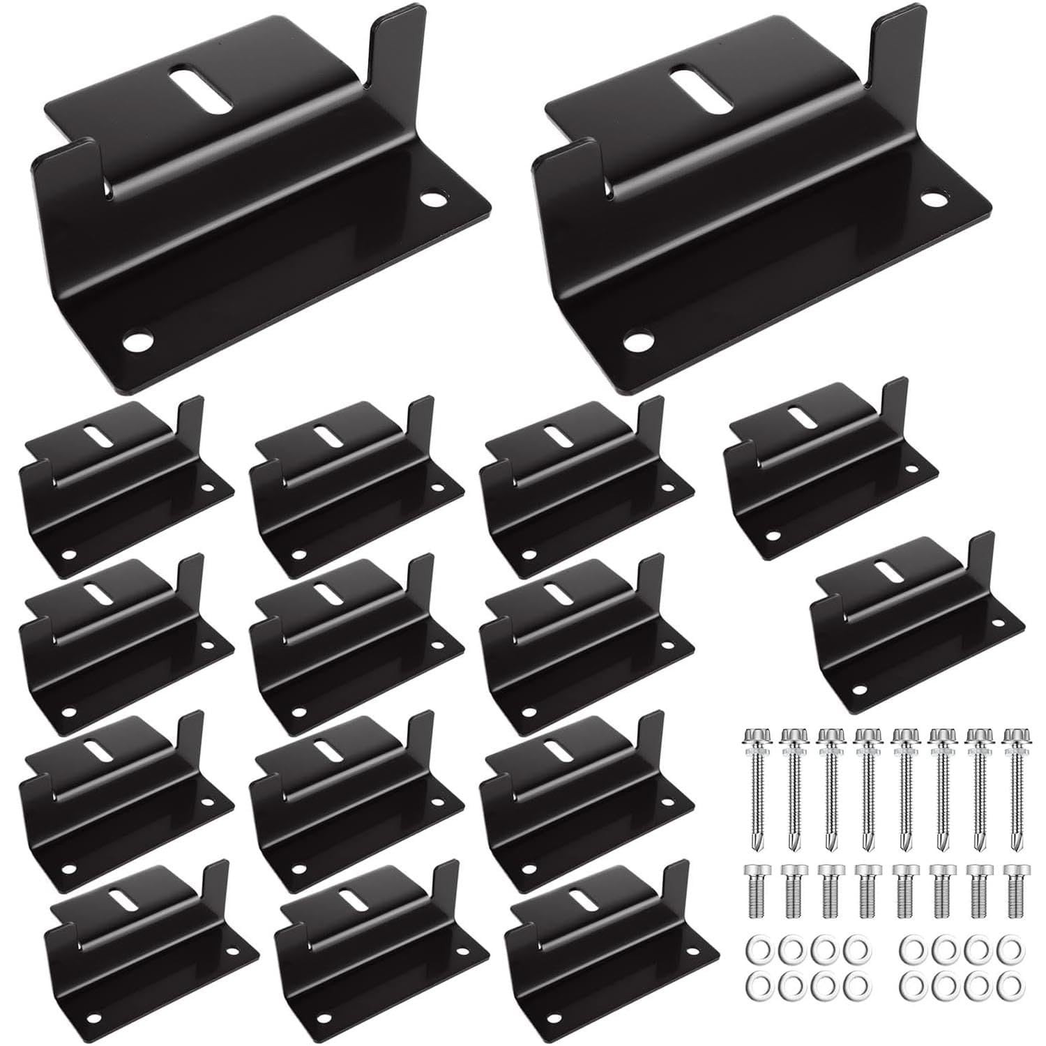 16PCS Solar Panel Mounting Brackets Black Solar Panel z Brackets Lightweight …