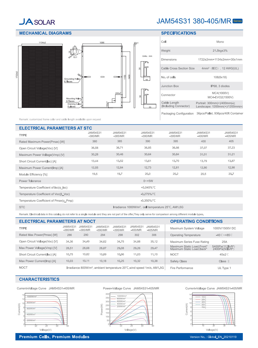 (LOCAL PICK-UP ONLY) JA Solar 390-Watt Solar PV Module