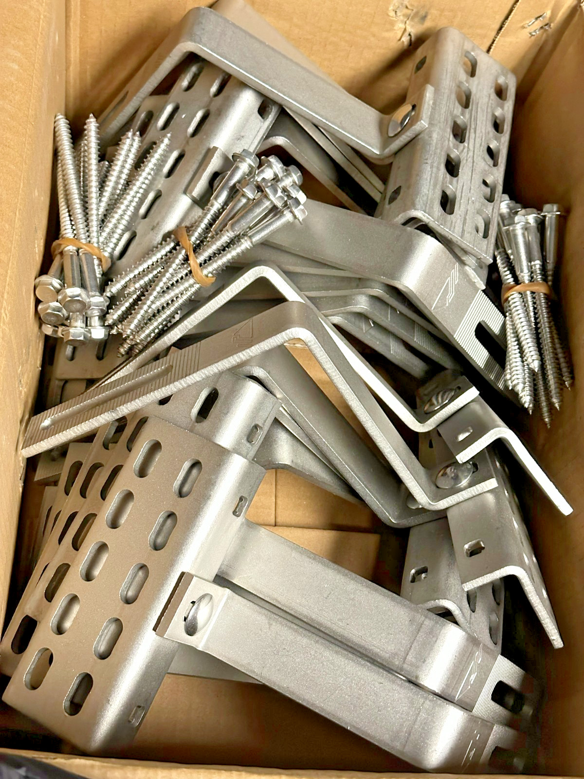 NEW Case of 20 IRONRIDGE ATH-01-M1 All Tile Hook Side Mount w/ lag bolts, LOT