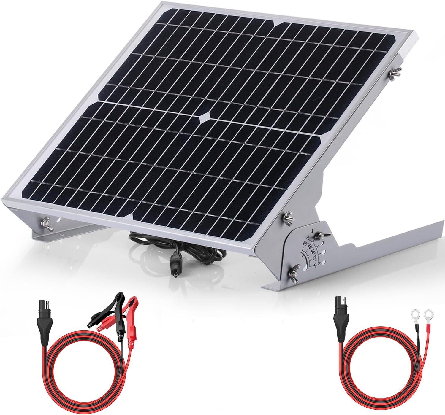24V 20W Solar Battery Charger Maintainer, Built-In Ultra Smart MPPT Charge Contr