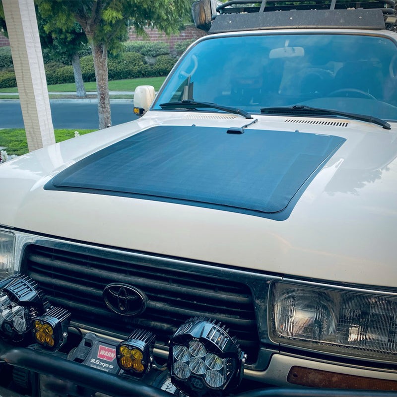 Toyota Land Cruiser 80Series J80 Lensun 90W Hood/Bonnet Solar Panel