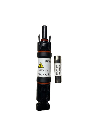 15A Solar Fuse Holder IP68 Waterproof Connector 1000V, for Solar System, Male Fe